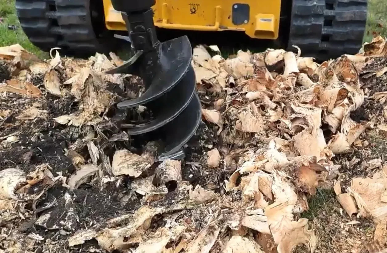 Lowe 12 in Auger Stump Planer Bit 2 in Hex, New Post Hole Digger