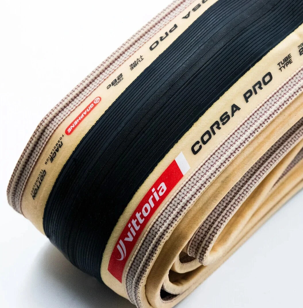 1 or 2 Vittoria Corsa Pro Tube Type - Folding Tire Skinwall 700 x26C / 28C / 30C