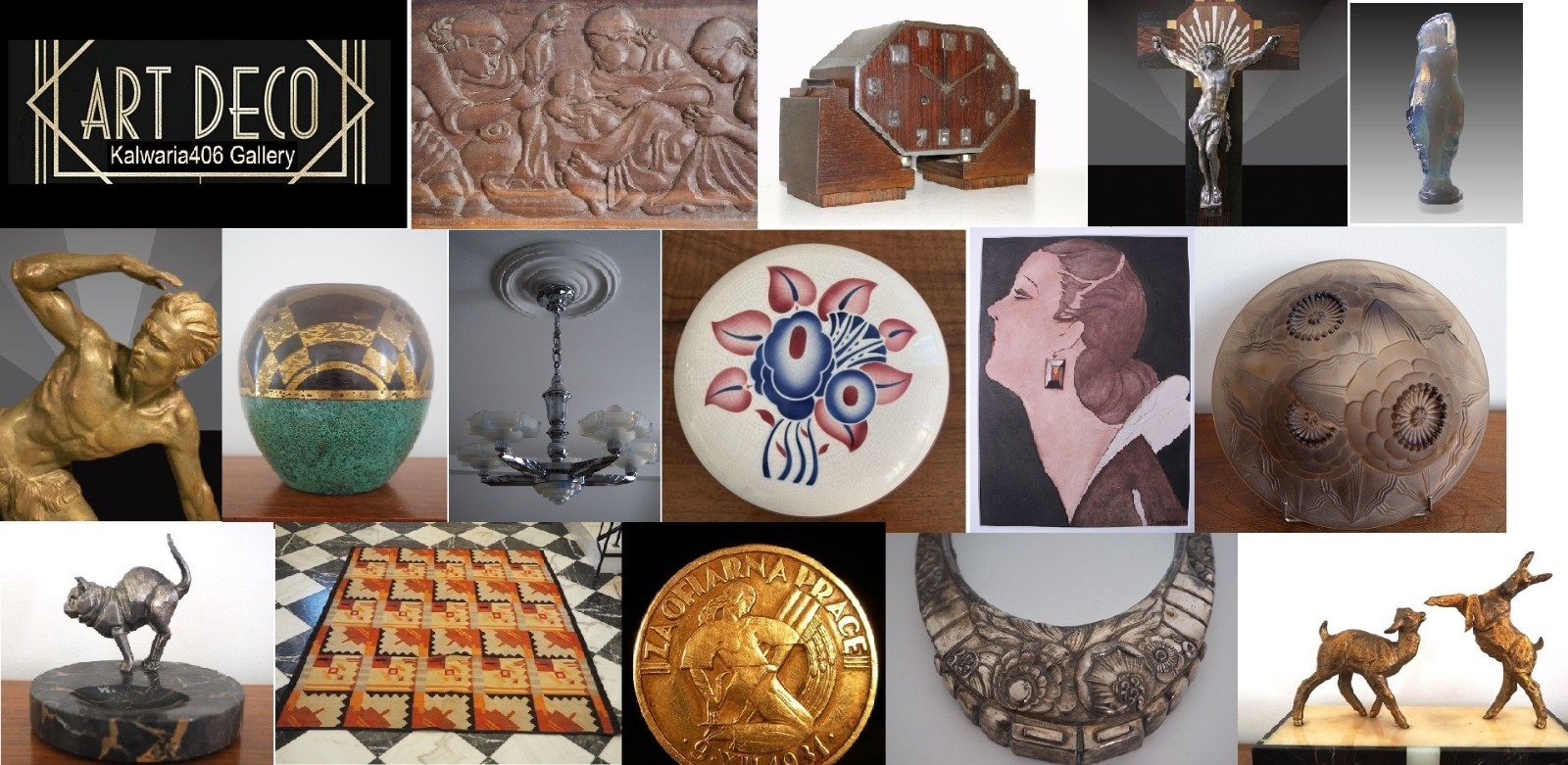 Cubism. Antique French Art Deco Bakelite Writing Set, C .1920