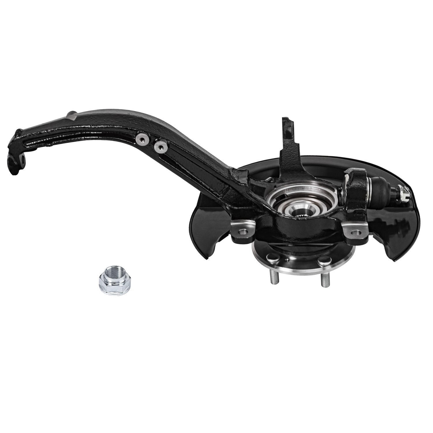 Front Left Steering Knuckle & Wheel Hub Bearing for 2003- 2007 Honda Accord 2.4L