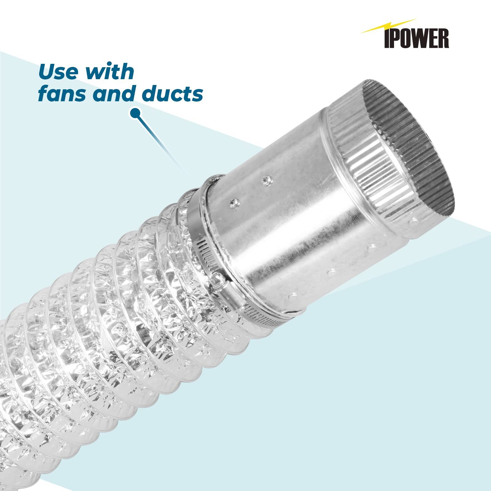 2pcs 3in Adjustable 304 Stainless Steel Duct Hose Clamps for Ducting Ventilation