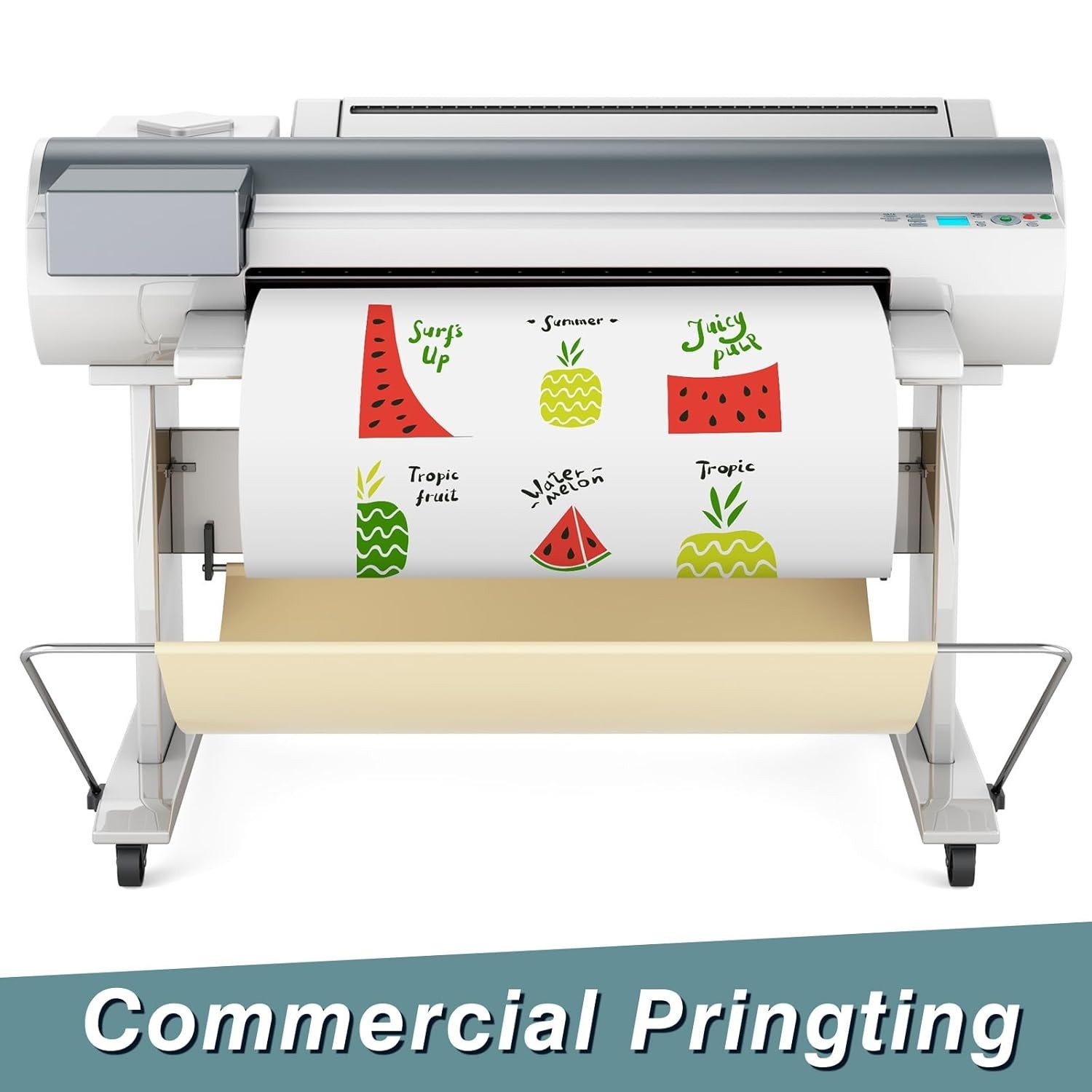 Blank White Surface Magnet Sheets 16 Inch x 5 Feet, 30 Mil Magnetic Roll Prin...