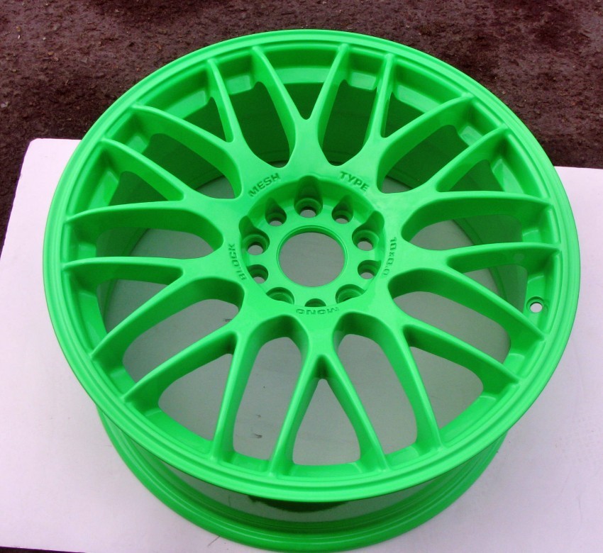 Neon Green Powder Coating Paint - 1 LB NEW