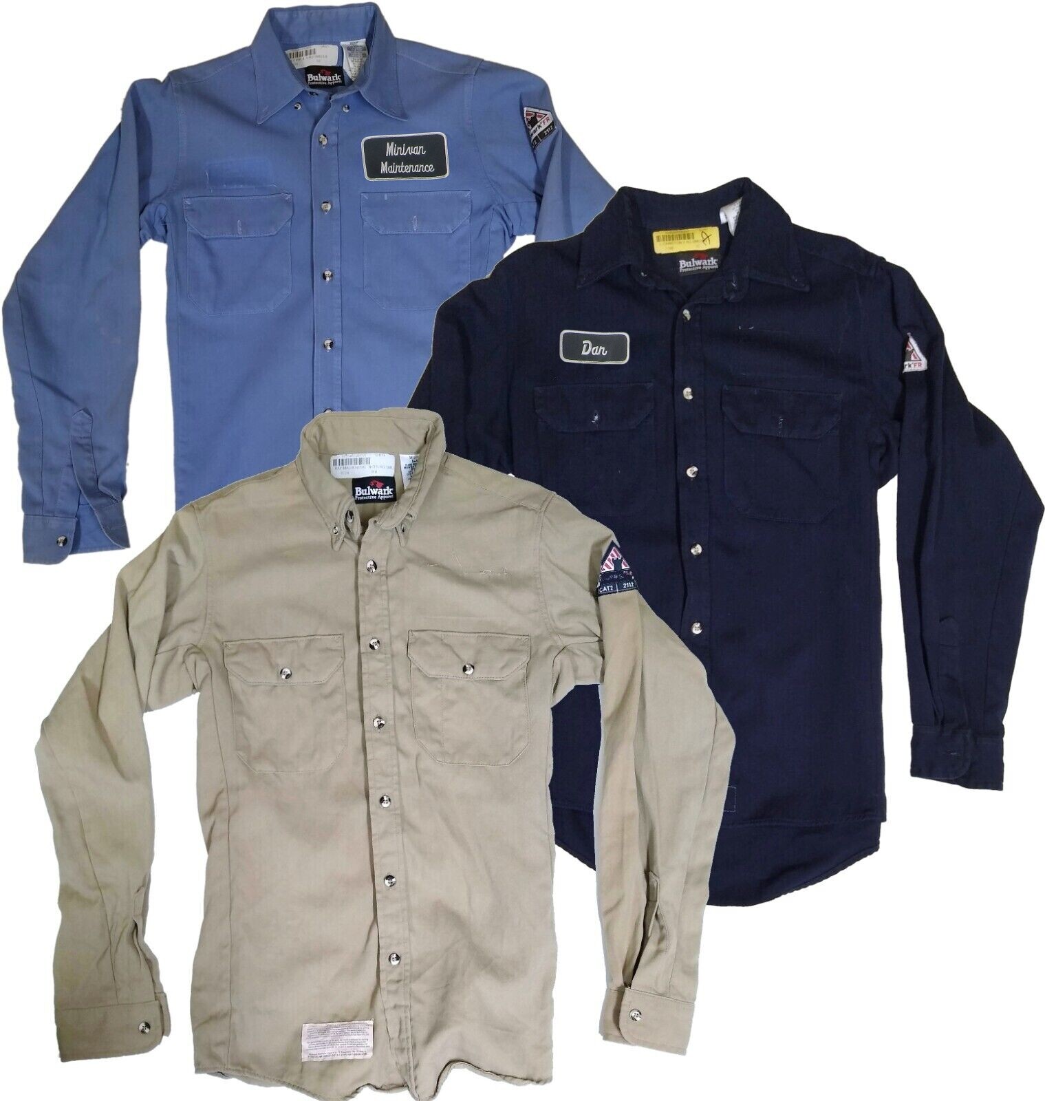 Bulwark Carhartt FR Work Shirts Used Flame Resistant Shirts
