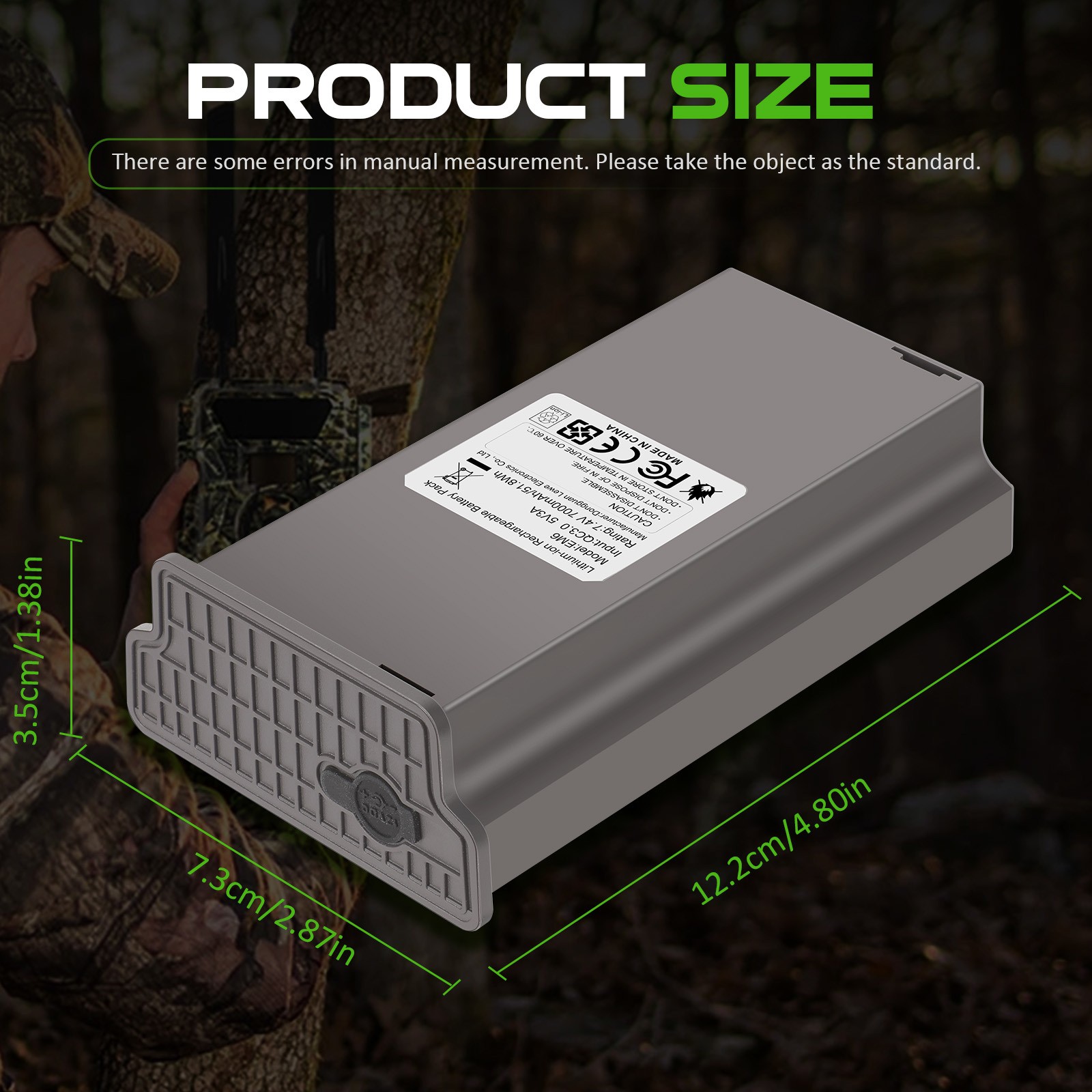 2PCS Rechargeable Battery for Reveal Hunting Trail Camera X Gen 3.0,2.0,Pro 3.0