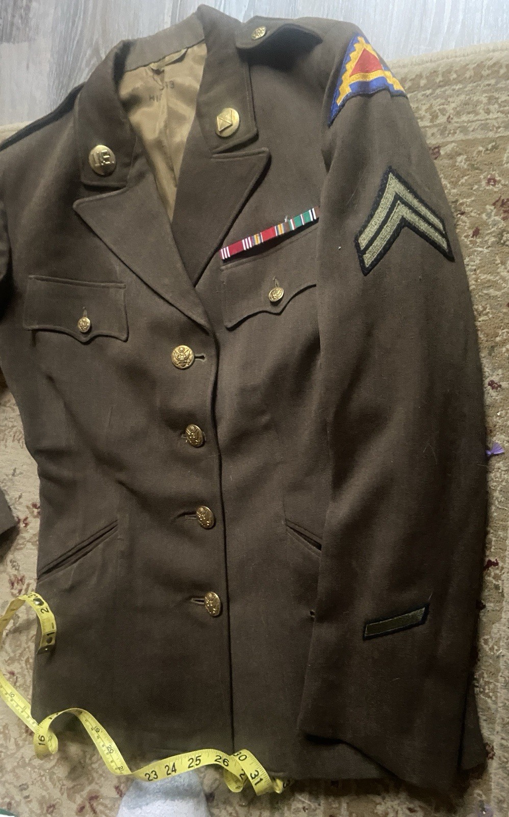 WWII WAC Uniform Jacket & Matching Skirt 7th Army Corporal