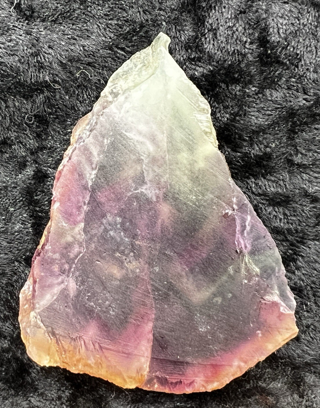 Translucent Purple Fluorite Slab from Gomez Palacio, Durango, Mex. 76  g.