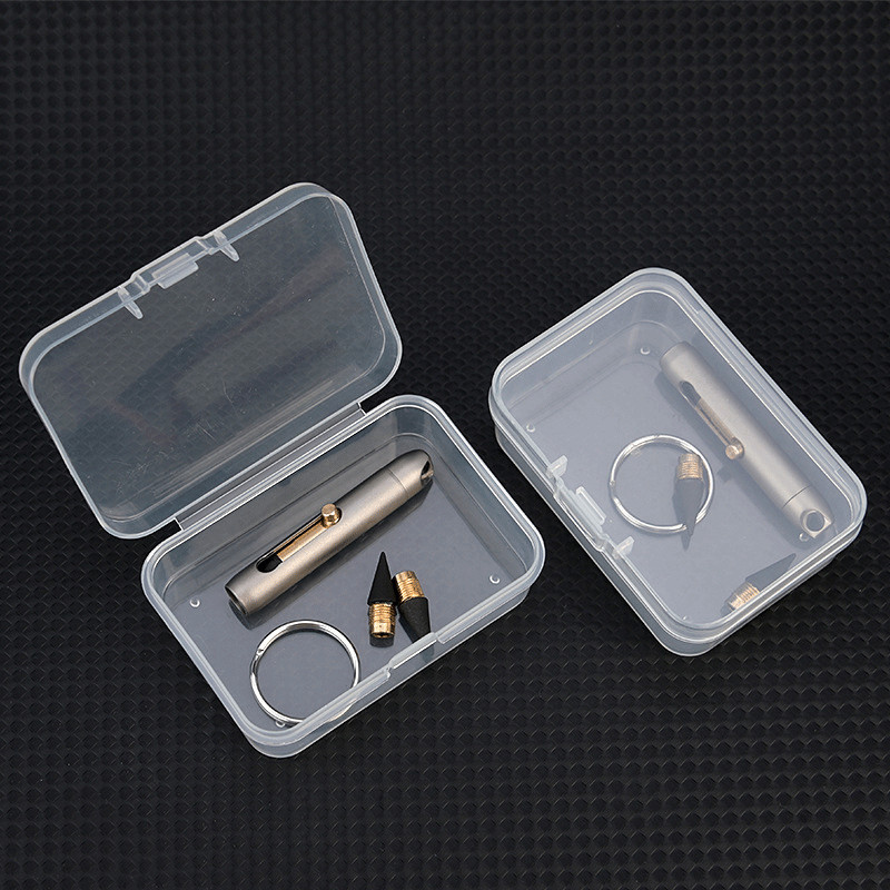 EDC Titanium Alloy Mini Mechanical Pencil Writing Portable Outdoor Keychain Tool