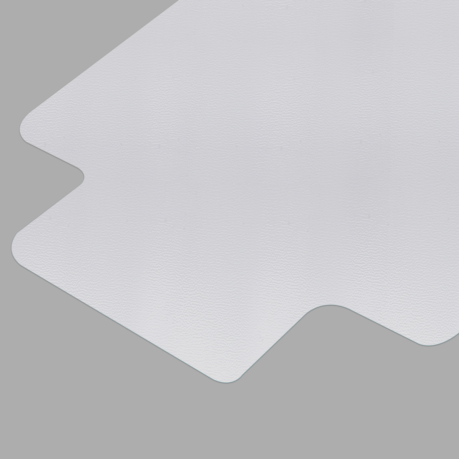 Office Desk Chair Mat for Hard Wood Floors 48" x 36" Clear PVC Floor Mat w/ Lip