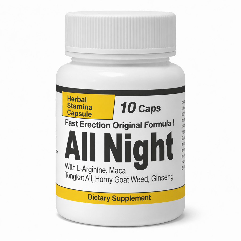 NexiHerb All Night – Men’s Dietary Supplement – Energy & Vitality – 10 Capsules