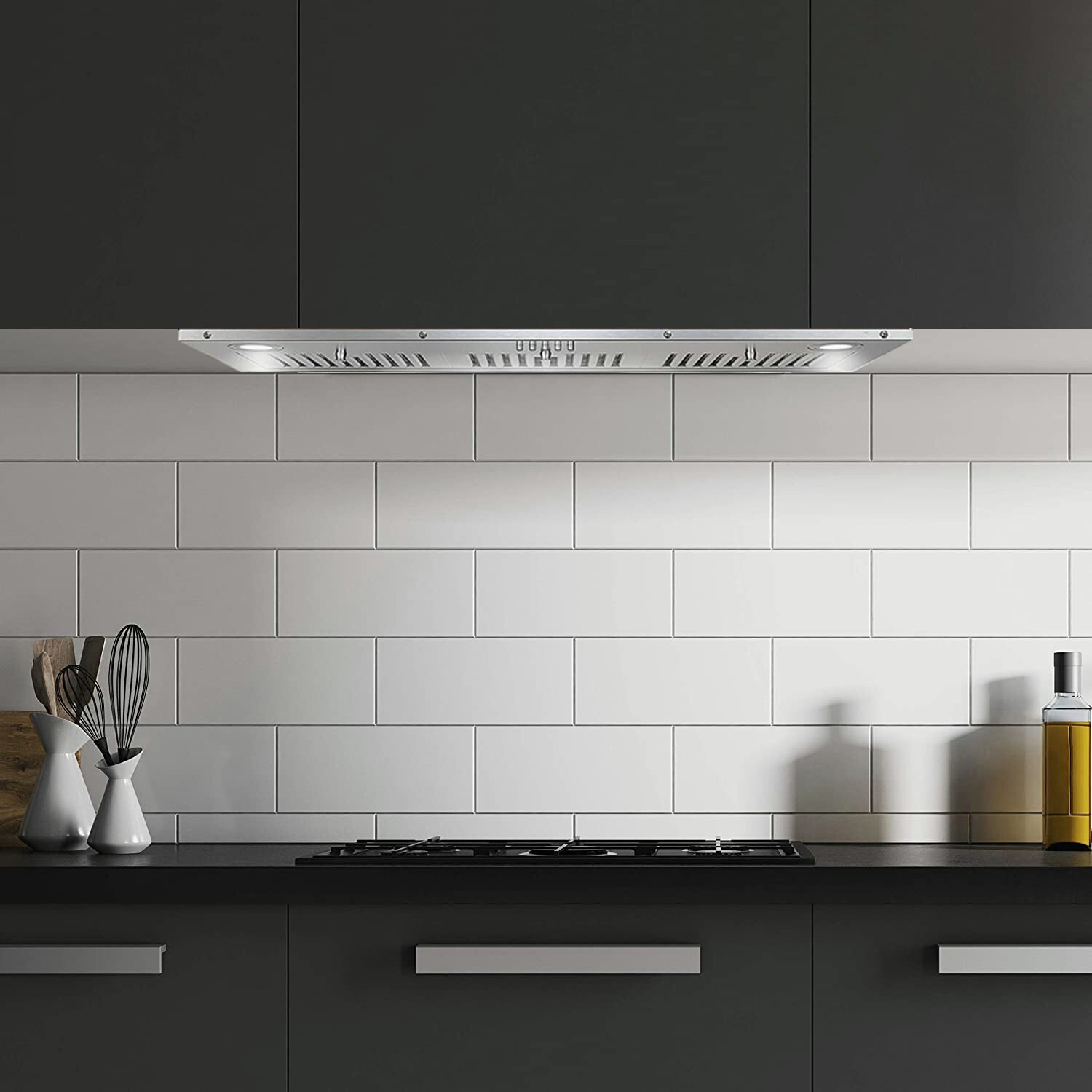 36 in Insert Range Hood 800CFM Built-in Stainless Steel Kitchen Cooker Hood New