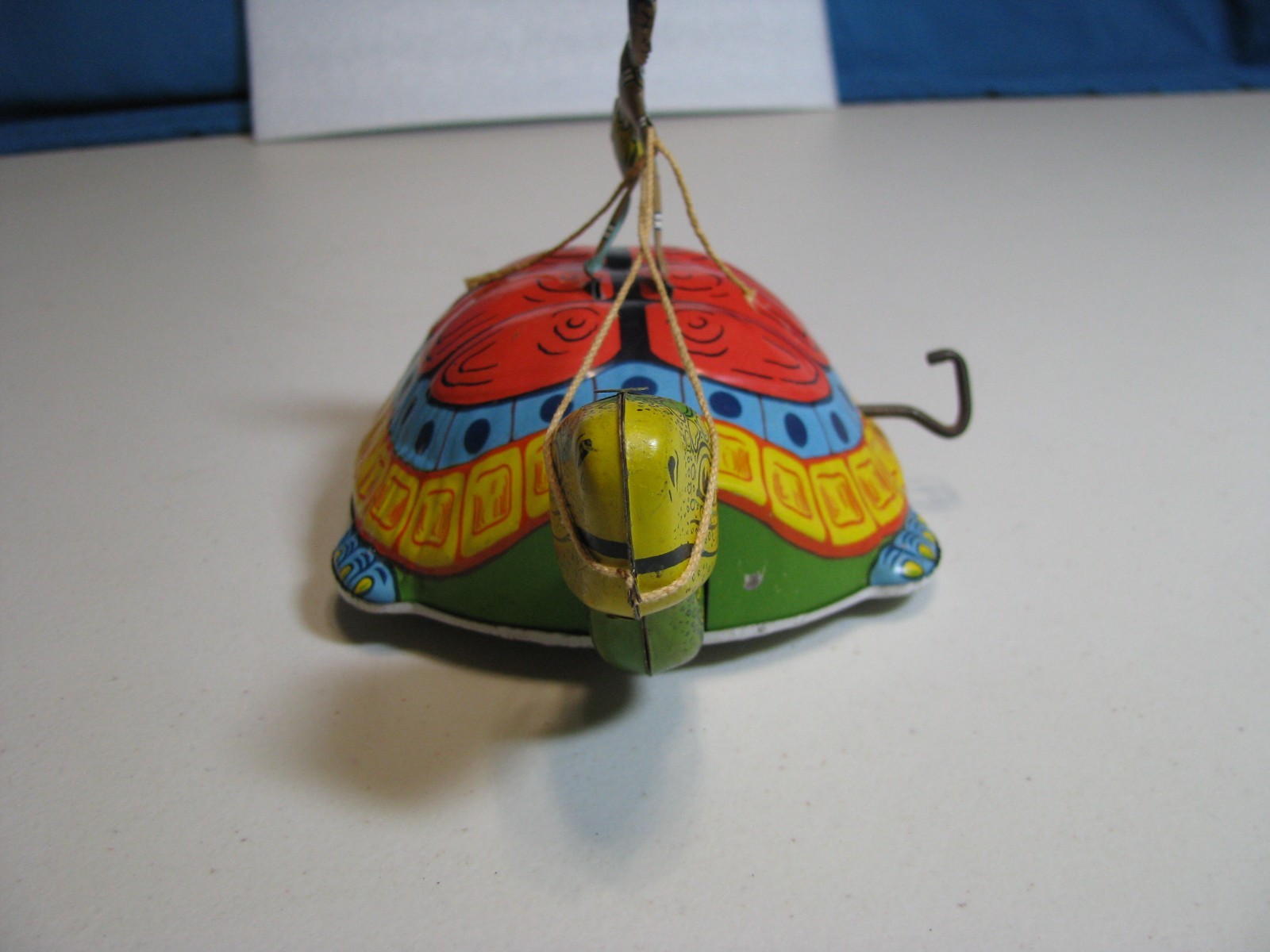 Vintage Turtle with Native Rider Windup Toy - Works!