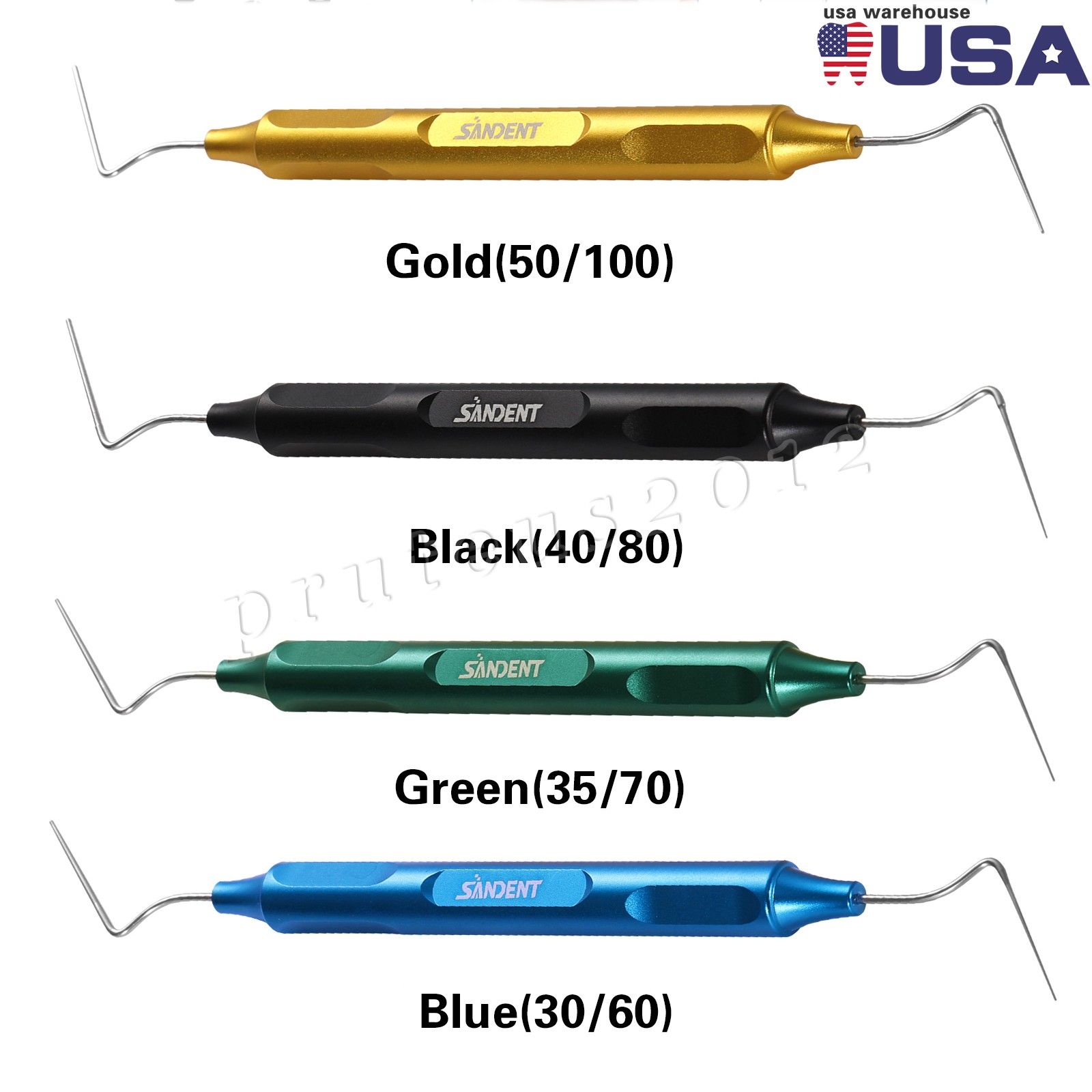 SANDENT Dental Endo Buchanan Hand Plugger Niti Fill Tips ENDO Hand Plugger Set