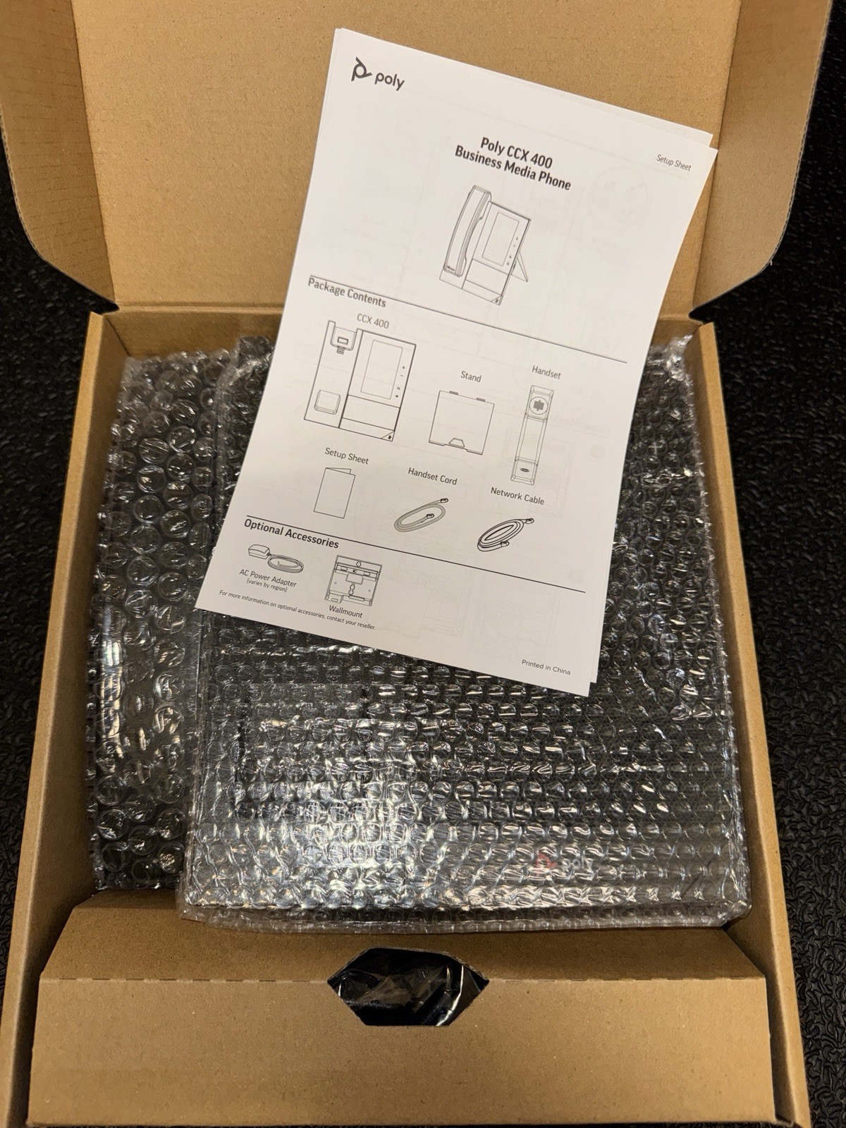 NEW Plantronics CCX 400 Business Media Phone Model 2200-49700-001 NEW