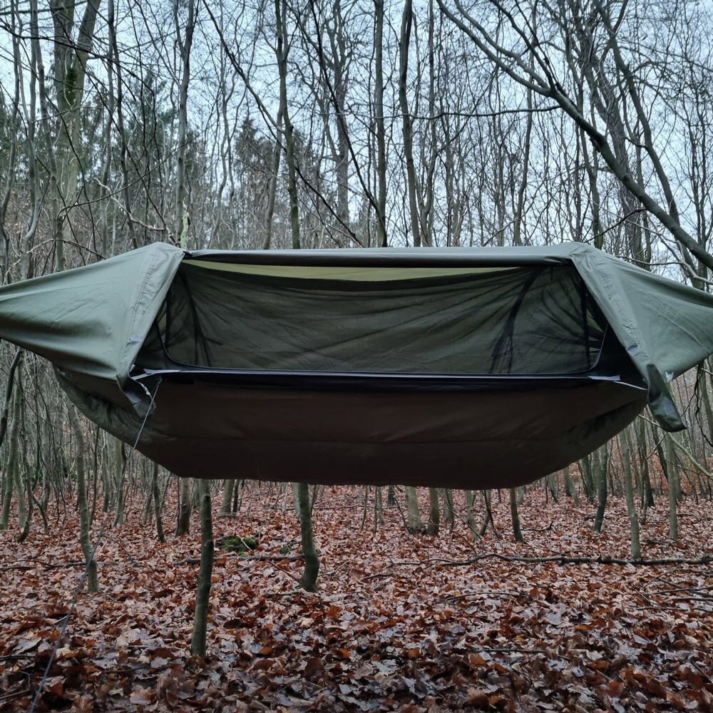 2 Person Hammock Tent With Bug Net and Rain Fly For Camping Hiking Hanging Bed