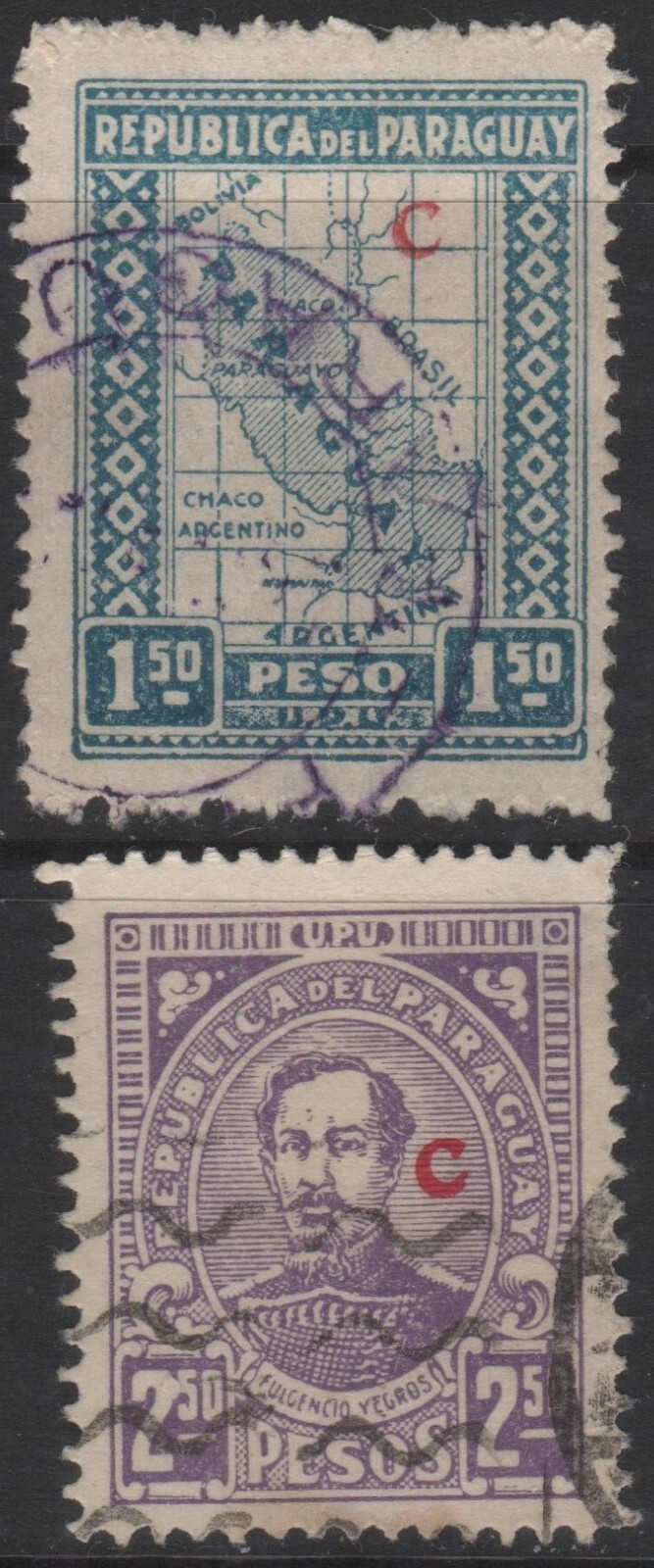 Paraguay Scott L23-L28 Interior Offices F/VF Mint/Used Selection 1927-1939