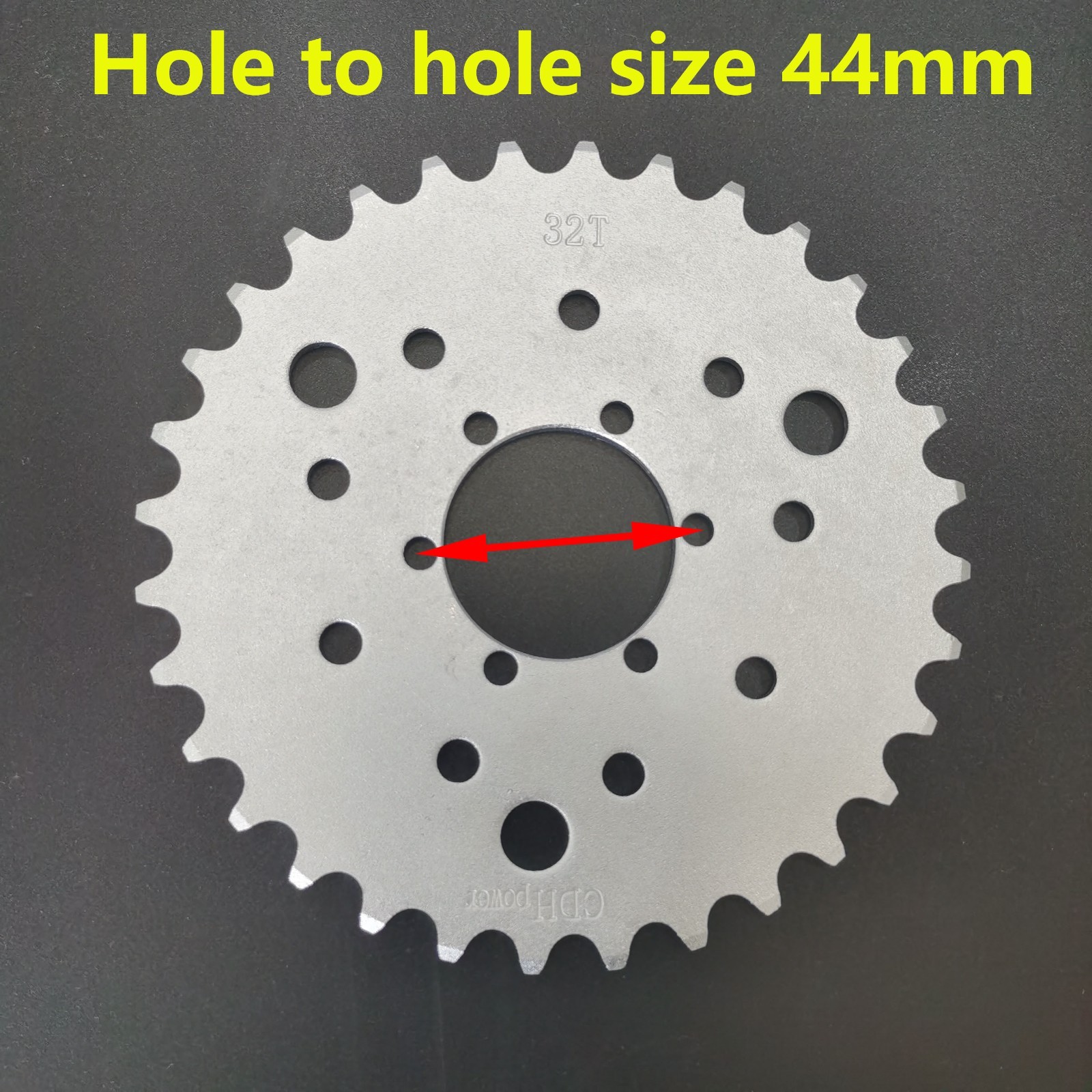 CDHPOWER Rear Hub Adapter 1" and 32T Sprocket 3+6+9 Hole - Gas Motorized Bicycle