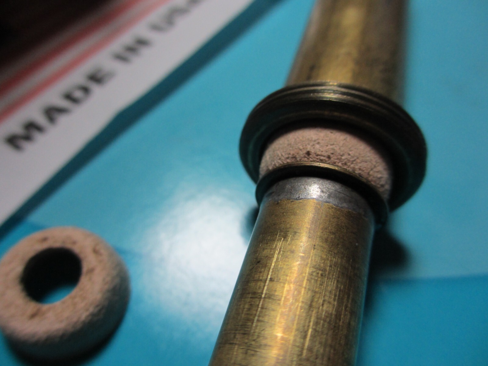 (2) - M-1942 / 45 - M-1950 MILITARY STOVE LEATHER PUMP CUPS!