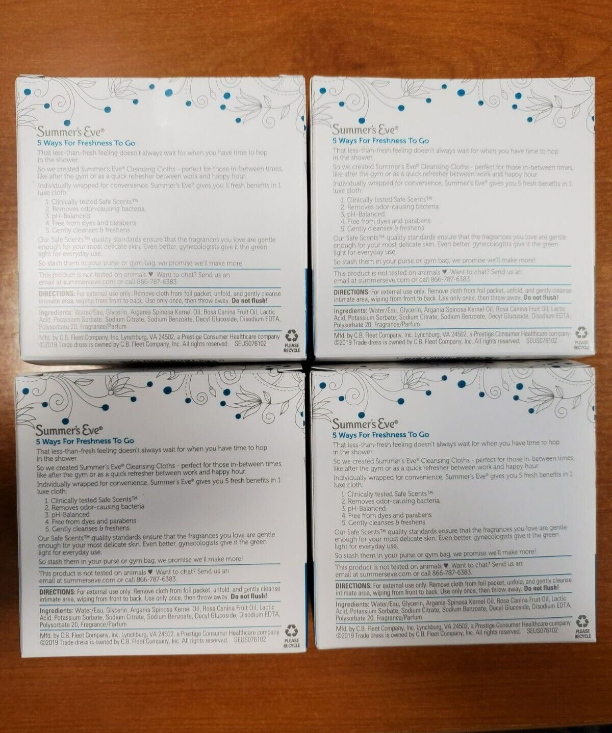 4-16 ct. Boxes: Summer's Eve Sunset Oasis Scent Cleansing Cloth (0191) R1P6