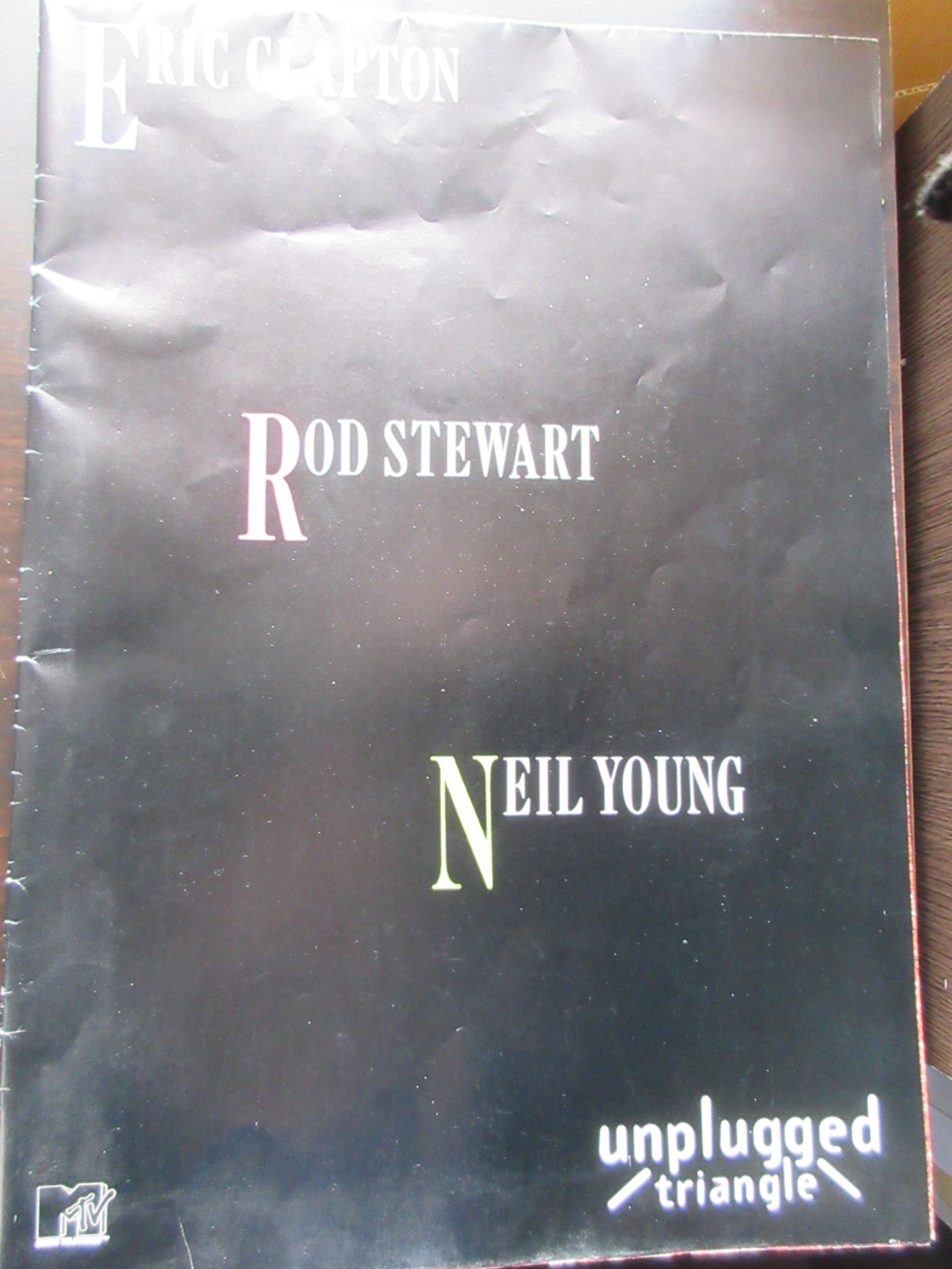 Unplugged Triangle Japan Poster Promo Press Release Eric Clapton Neil Young Rod