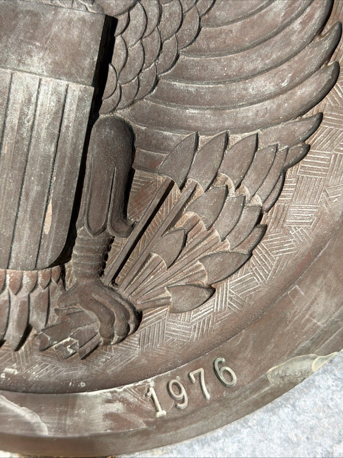 VTG Industrial Aluminum & Bronze Foundry Mold American Eagle Bicentennial ’76