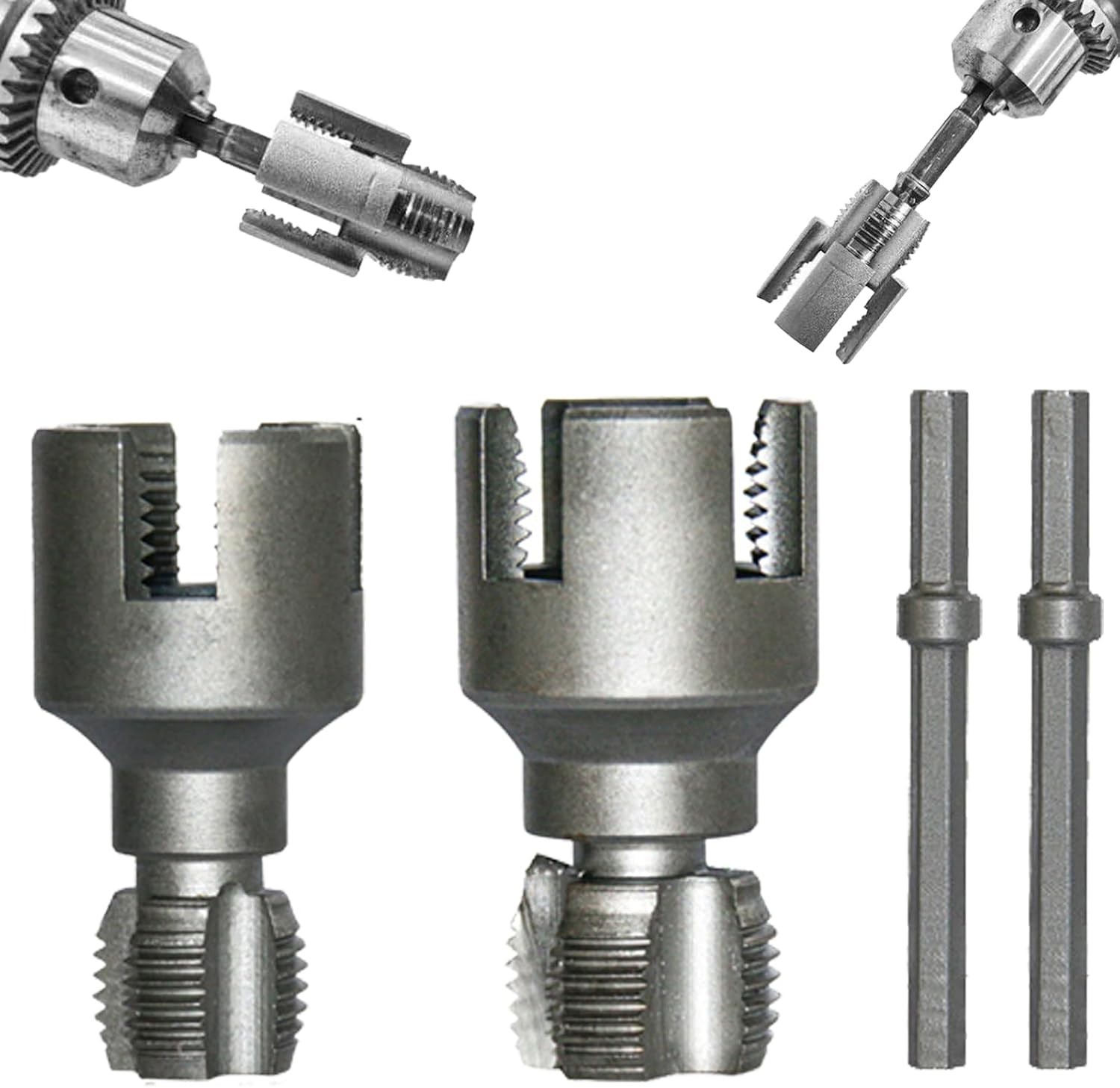 Pipe Thread Cutting Tool, Electric Drill Compatible Pvc Pipe Threader Kit