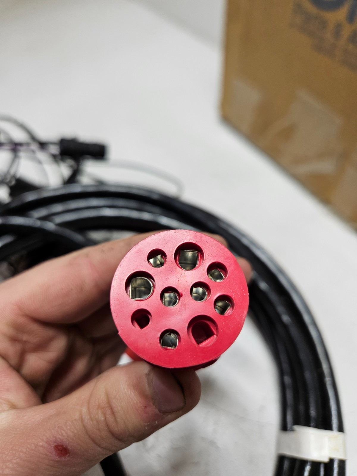 NOS OEM BRP OMC Johnson Evinrude 20' Feet Red Plug Wiring Harness 0174960 New