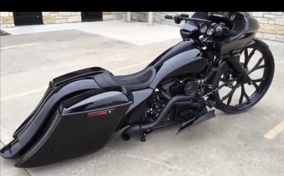 7.5" Stretched Saddle Bags Rear Fender Side Cover Fit For Harley Touring 2009-23