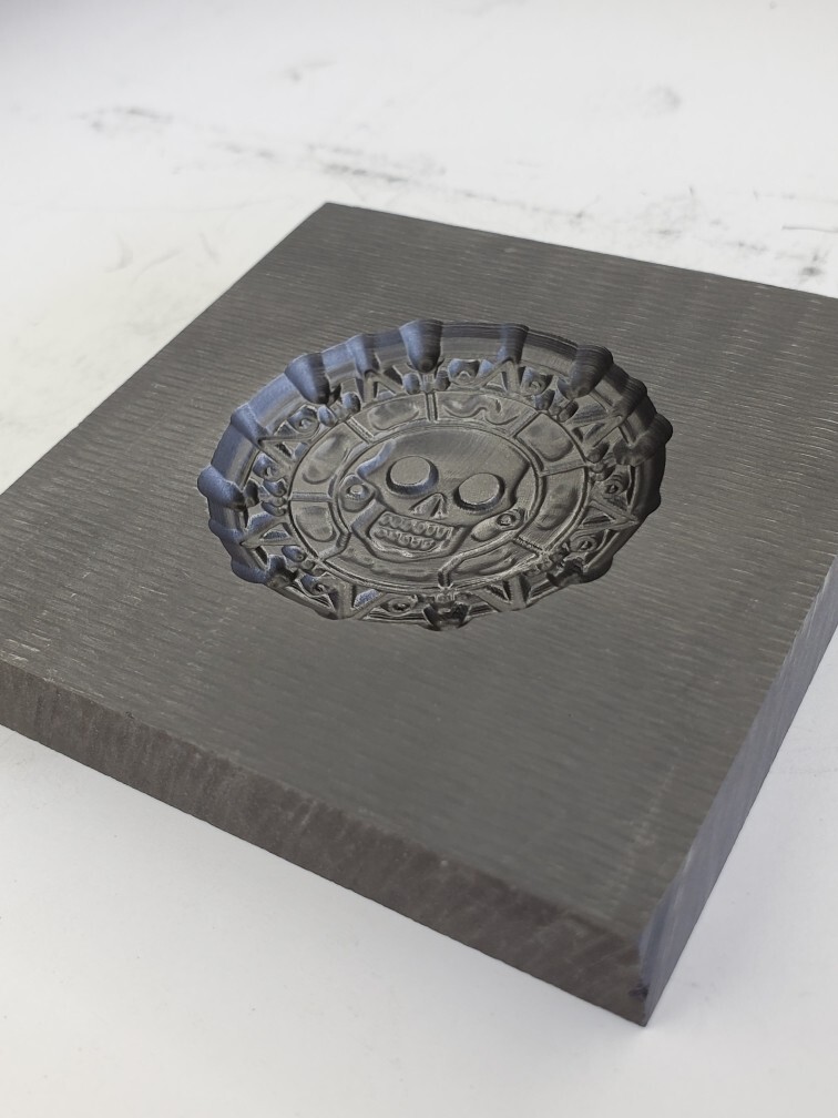 3D Graphite mold Aztec ingot Mold Gold Silver Copper Melting Casting Refining