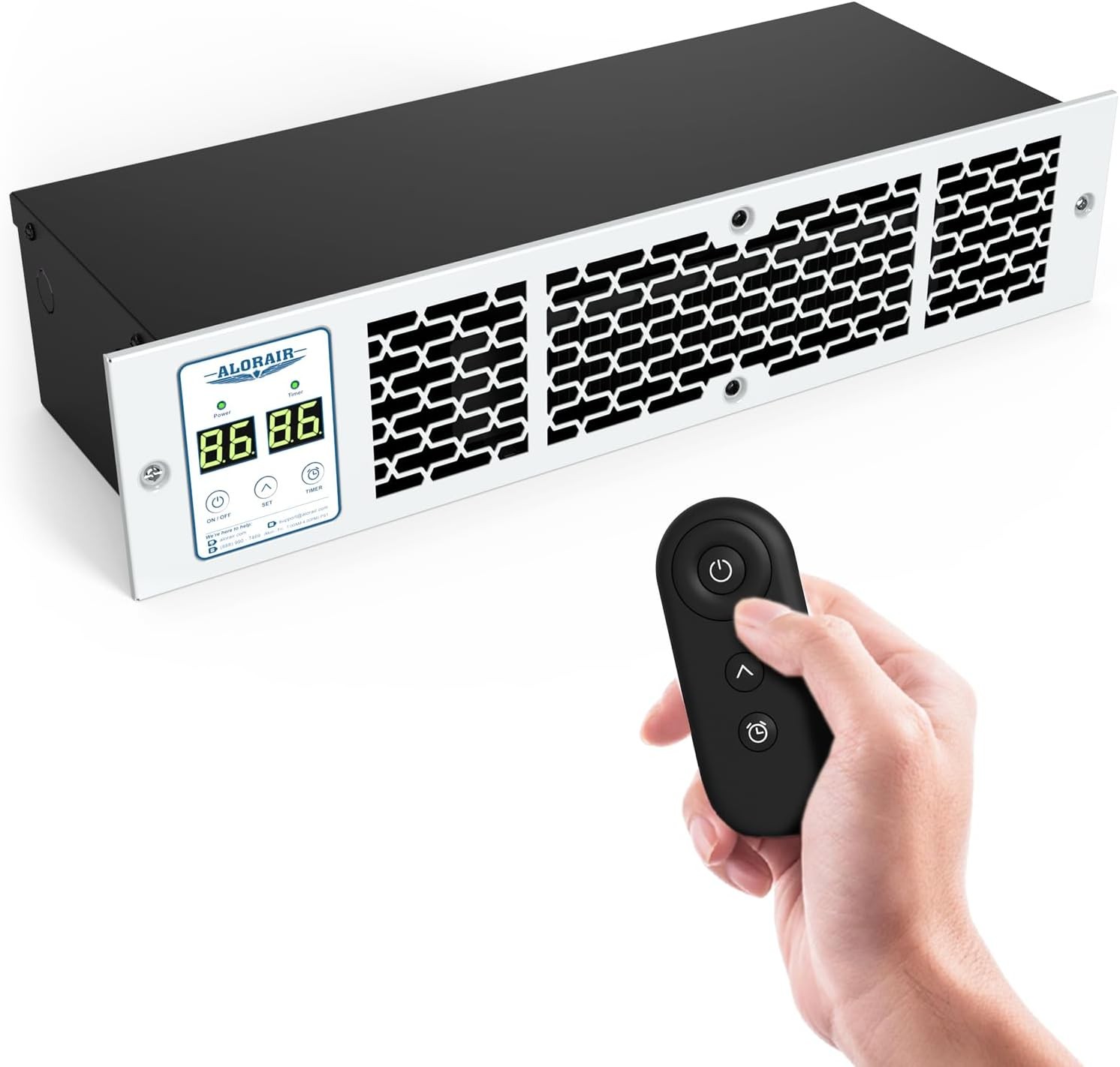 Alorair WarmHub 15 1350W Electric Kickspace, Toe Kick Heater w/ Remote & Timer