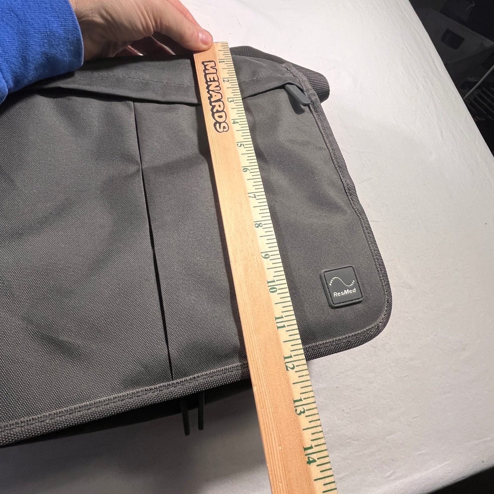 ResMed CPAP Travel Carrying Case Unisex OS Gray Pre-Owned Padded Shoulder Bag