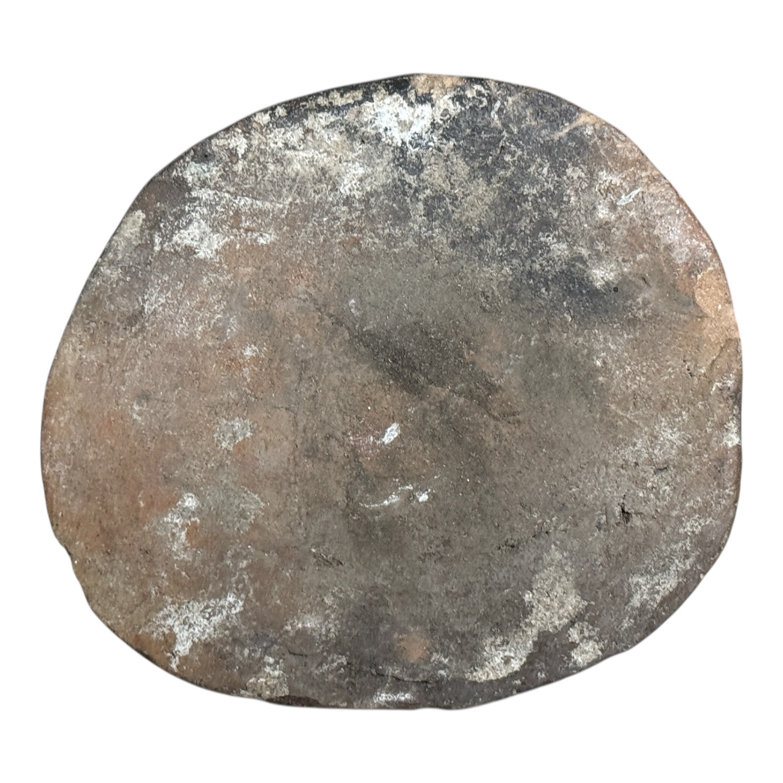 Antique Pre-Columbian West Mexico Blackware Pottery Standing Whistle Figure