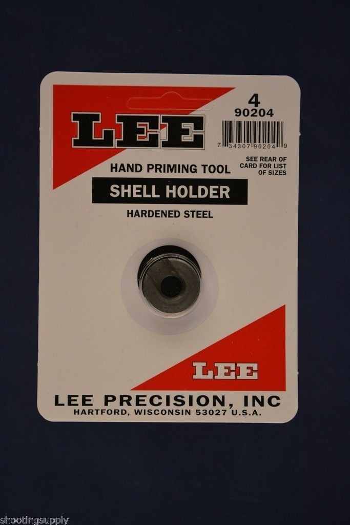 LEE 90204 Hand Priming Tool Shell Holder #4 New in Package #90204