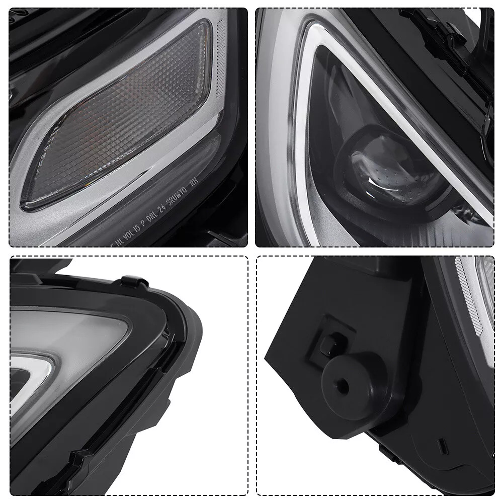 Full LED Headlight For 2021-2025 Chrysler Pacifica w/ Bulbs Left+Right Pair