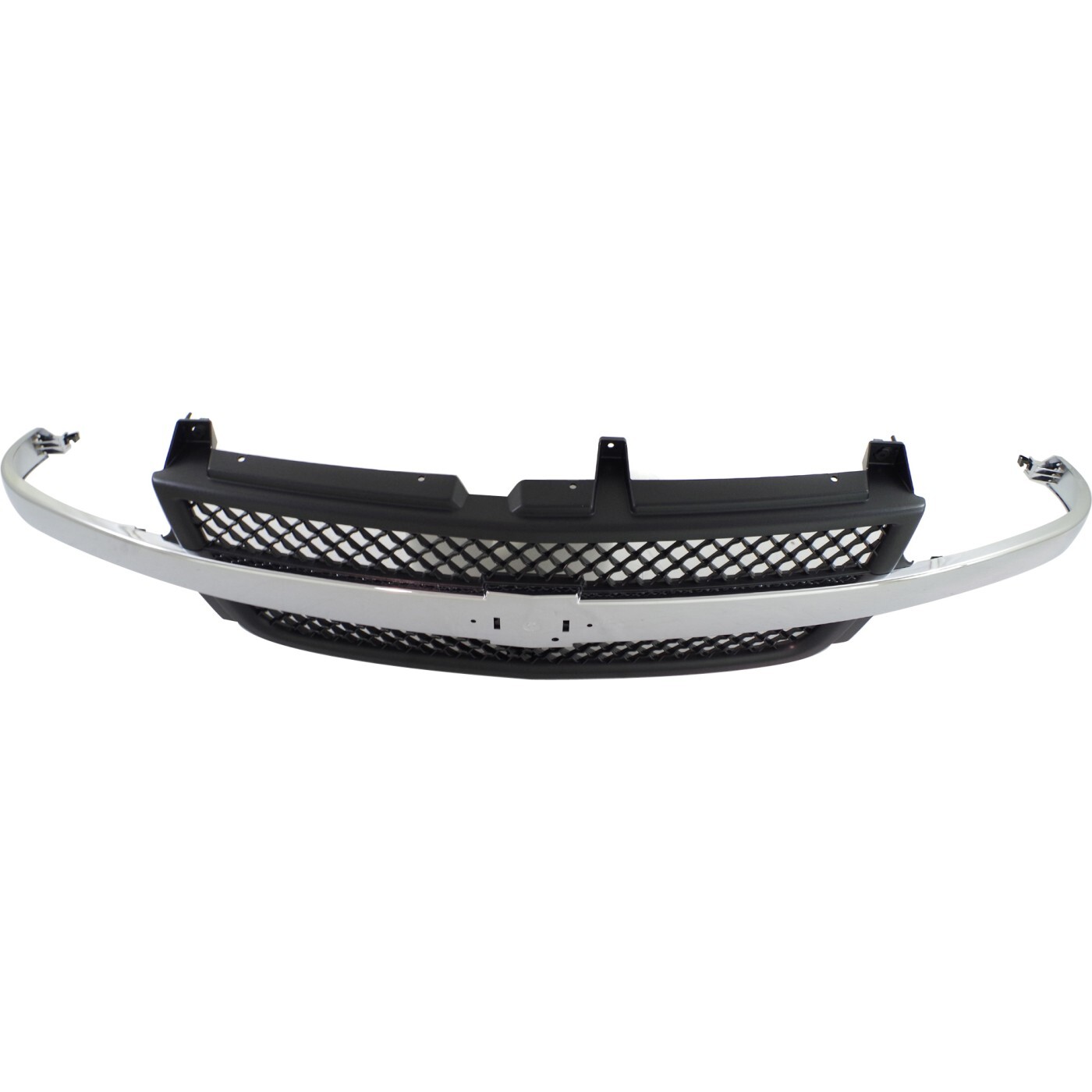 Grille Assembly For 2001-2002 Silverado 2500 HD Silverado 3500 Black Shell
