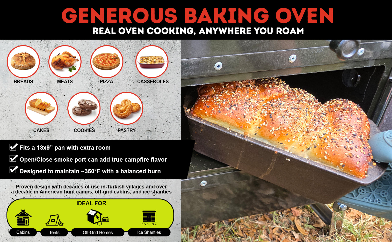 Stonehouse Forge "Trailblazer" Cookstove/Woodstove with Oven