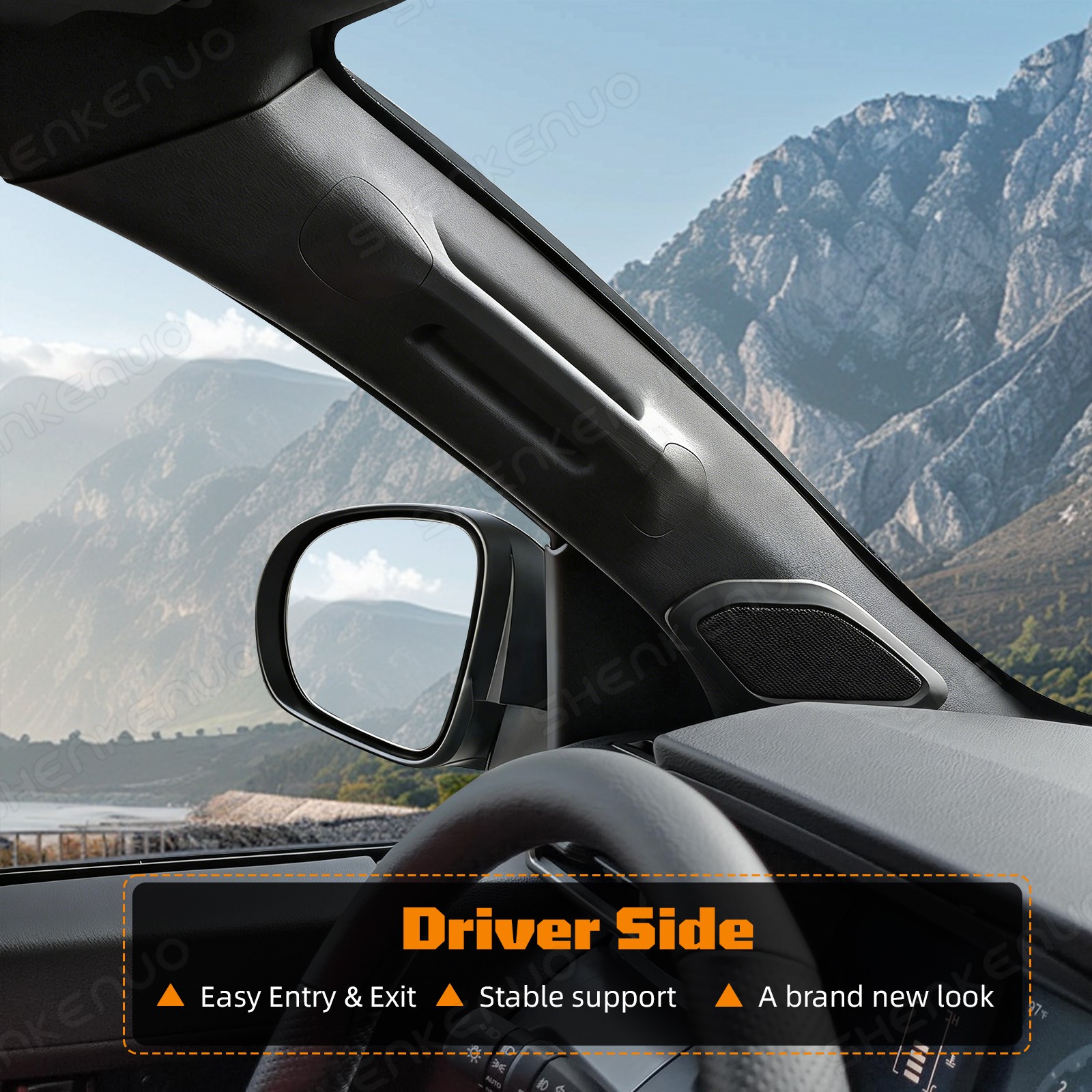 Driver Side A-Pillar Grab Handle for Toyota Tacoma Gen 4th (2024-2026)