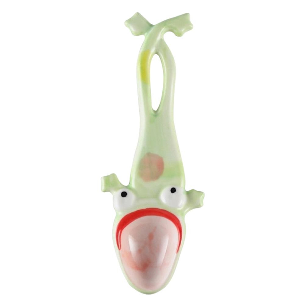Ceramic Ugly Frog Spoon Cute Stirring Spoon Tea Spoon Coffee Spoon Kitchenw L1E7