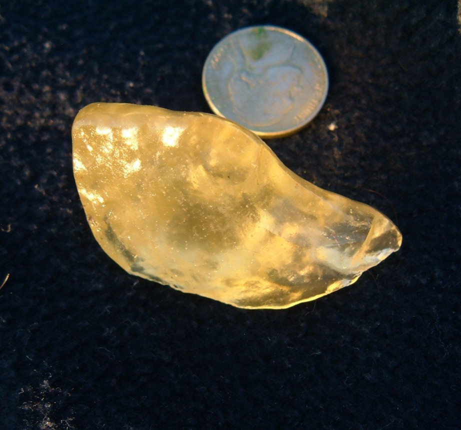 Libyan Desert Glass Meteorite Tektite impact specimen(115crt)Cristobalite Gem AA