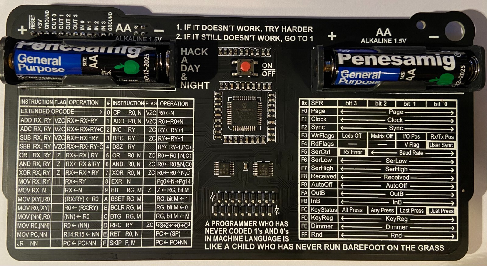 Rare Vintage Design Supercon 4 Bit Computer, Program Binary and Assembly Code