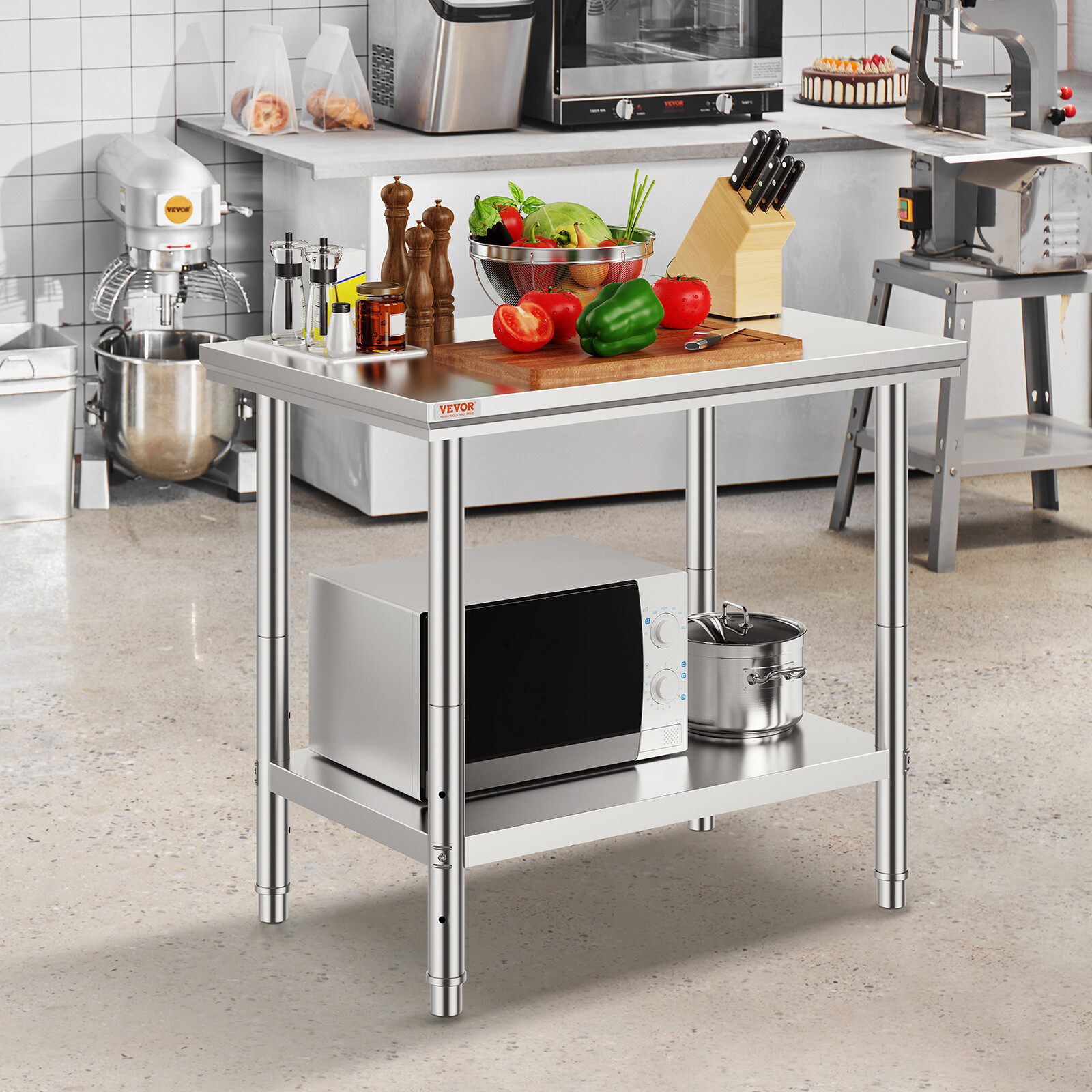 Stainless Steel Work Table 24x36in Commercial Kitchen Equipment Food Prep Table