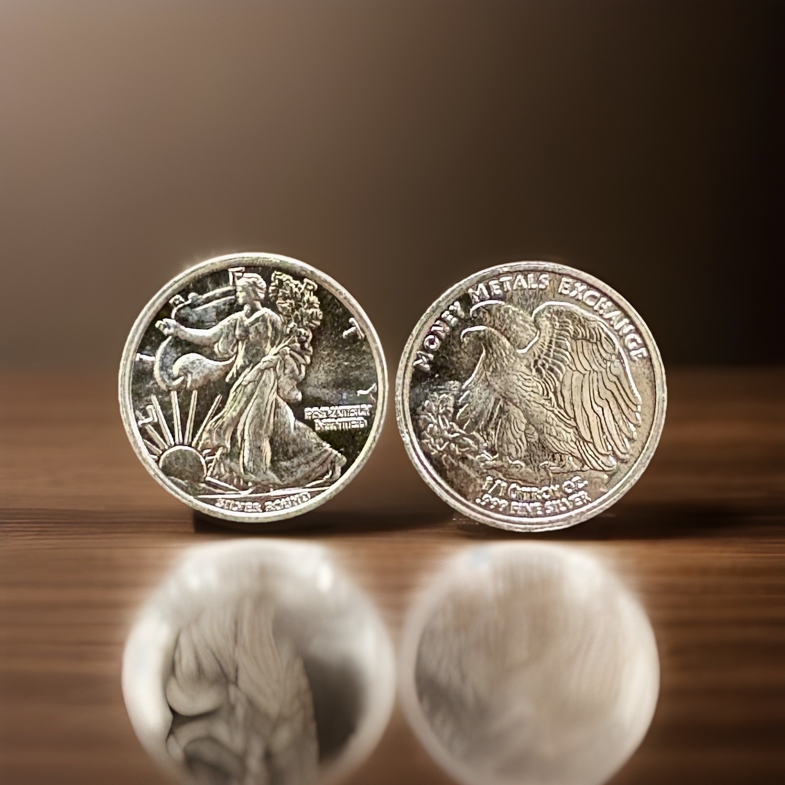 1/10th Silver .999 3.11 grams Round - Walking Liberty / American Eagle Design