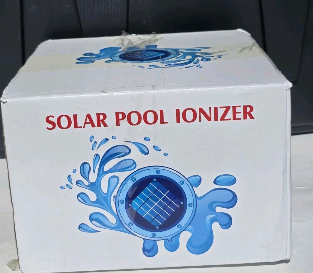 Solar powered Pool Ionizer Kills Algae Reduces Chlorine,Covers up to 35,000 gal