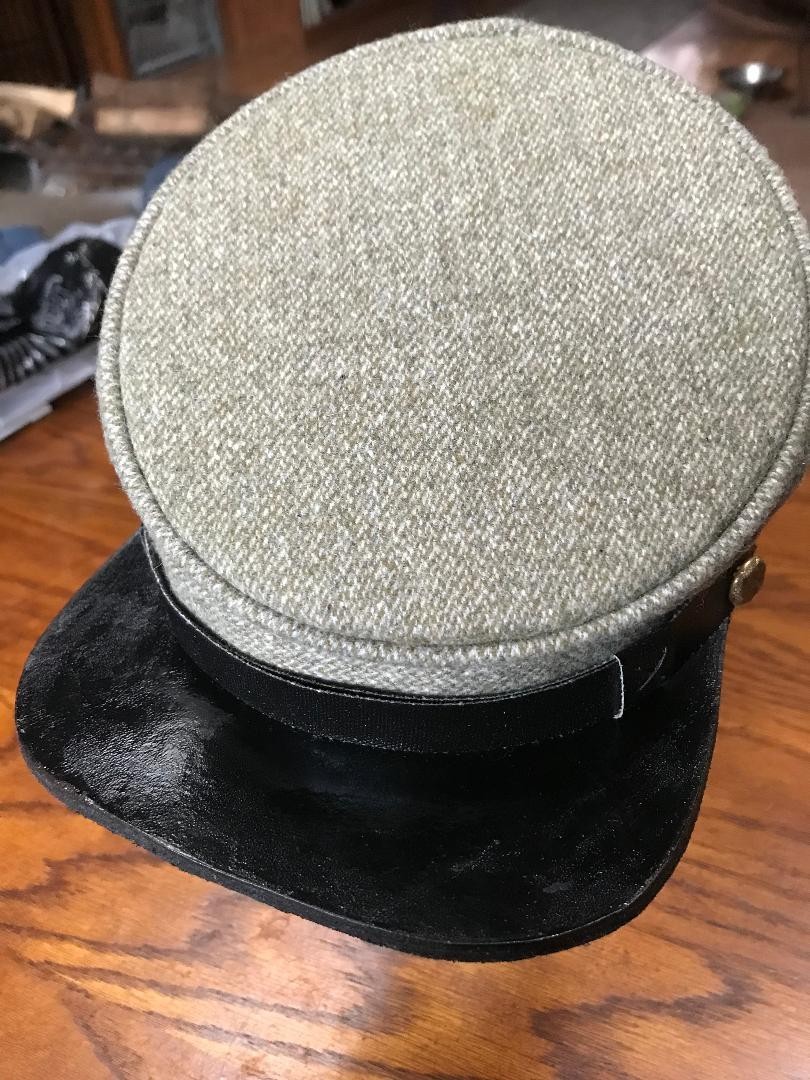 Reproduction Civil War CS forage cap, 7 3/8ths, Campaigner Quality