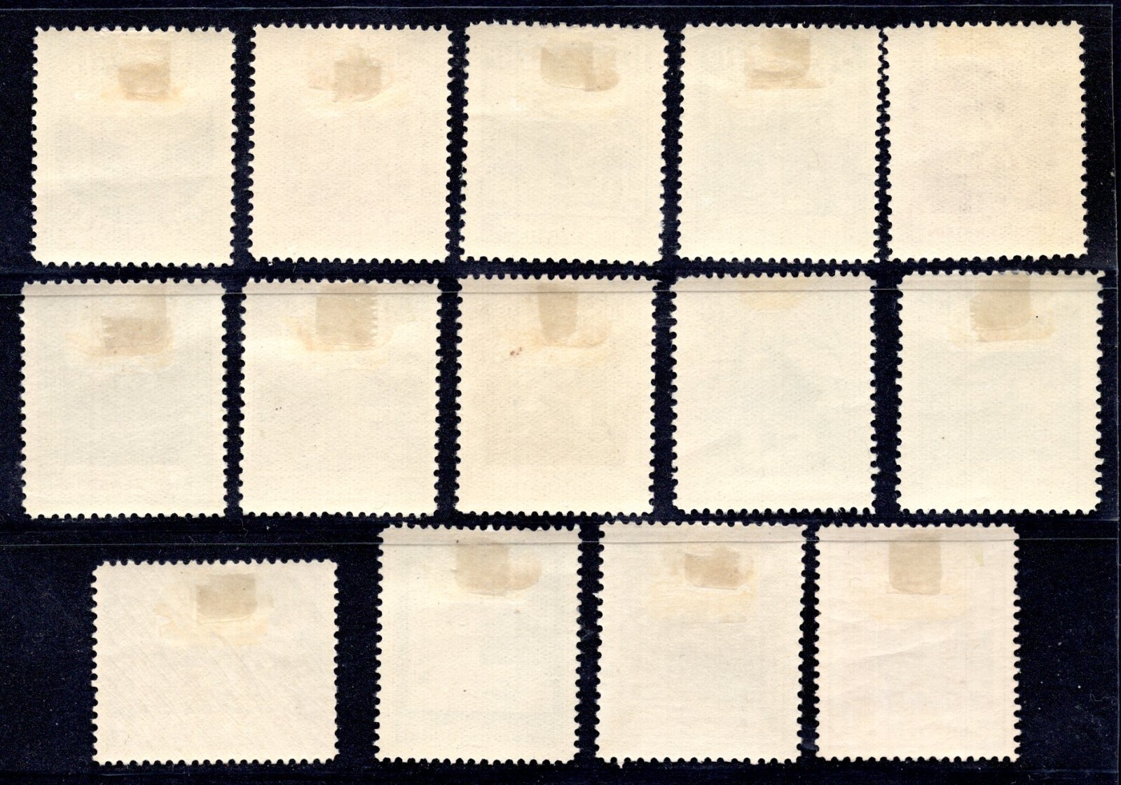 LIECHTENSTEIN 1930 Sc. #94-107b COMPLETE SET OF 14 THE HIGH VALUES PERFORATIONS