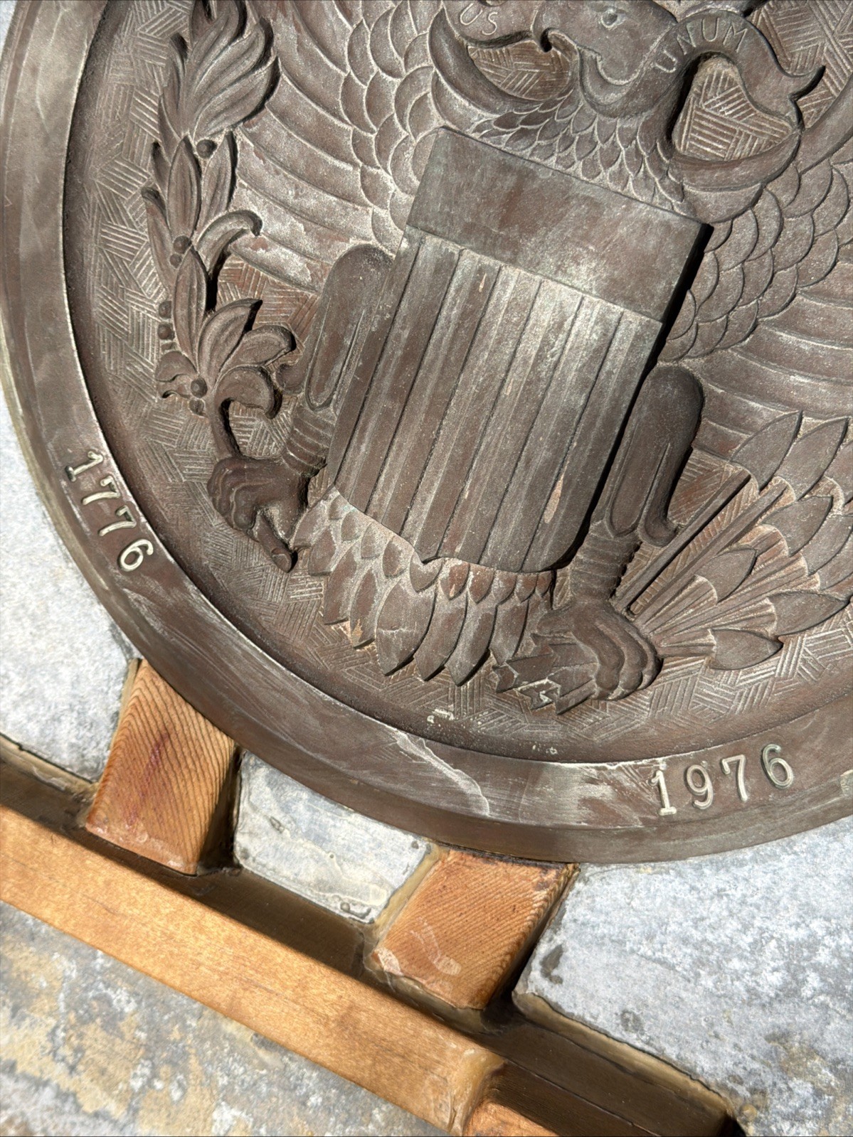 VTG Industrial Aluminum & Bronze Foundry Mold American Eagle Bicentennial ’76