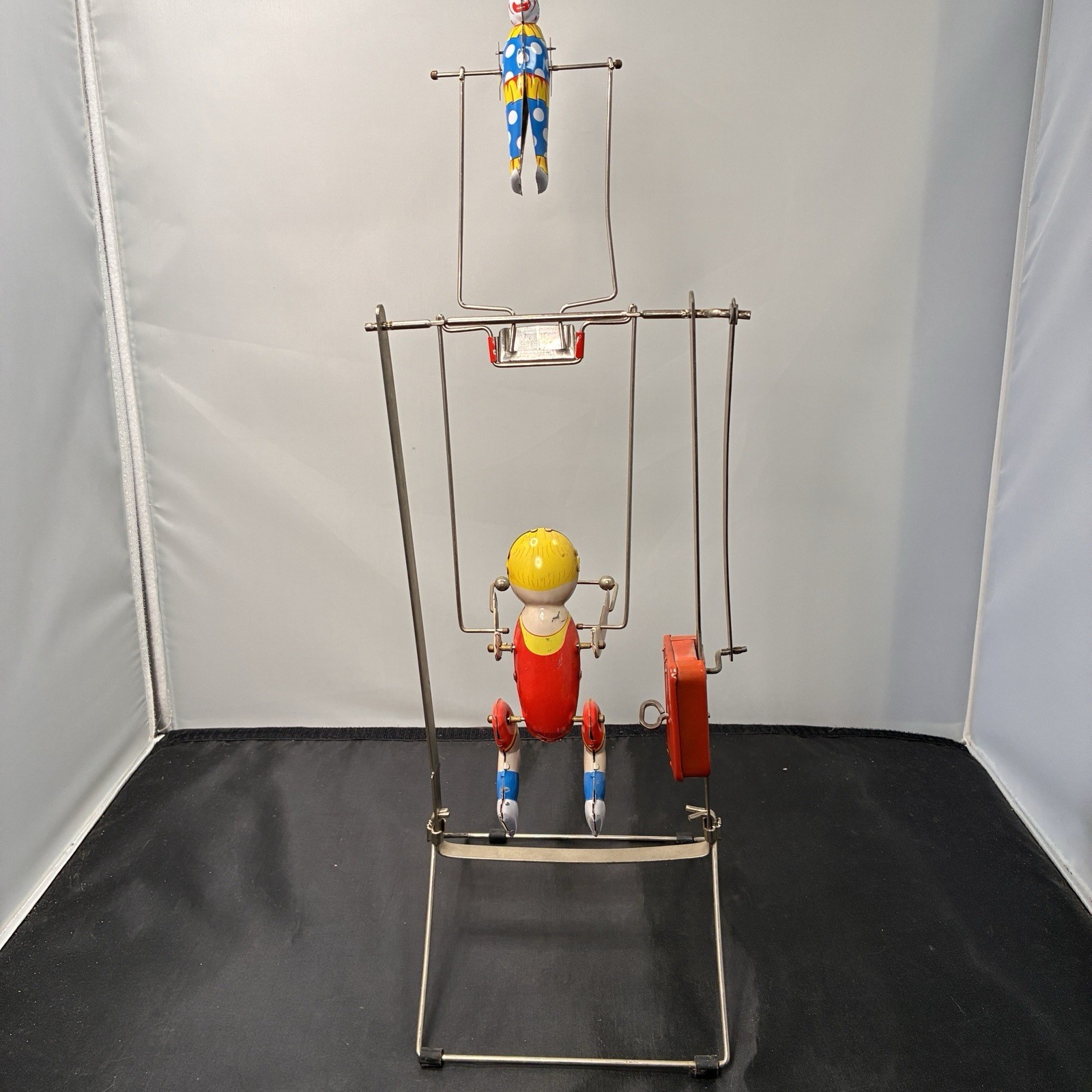 SCHYLLING TIN WIND UP TIK TAK ACROBOAT TOY