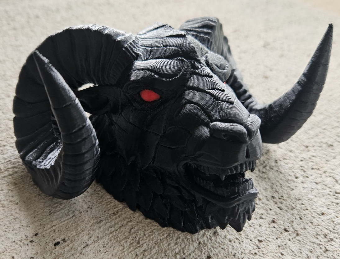 Black Ram's Head Hood Ornament fit for Any Dodge Ram Pickup Truck Universal size