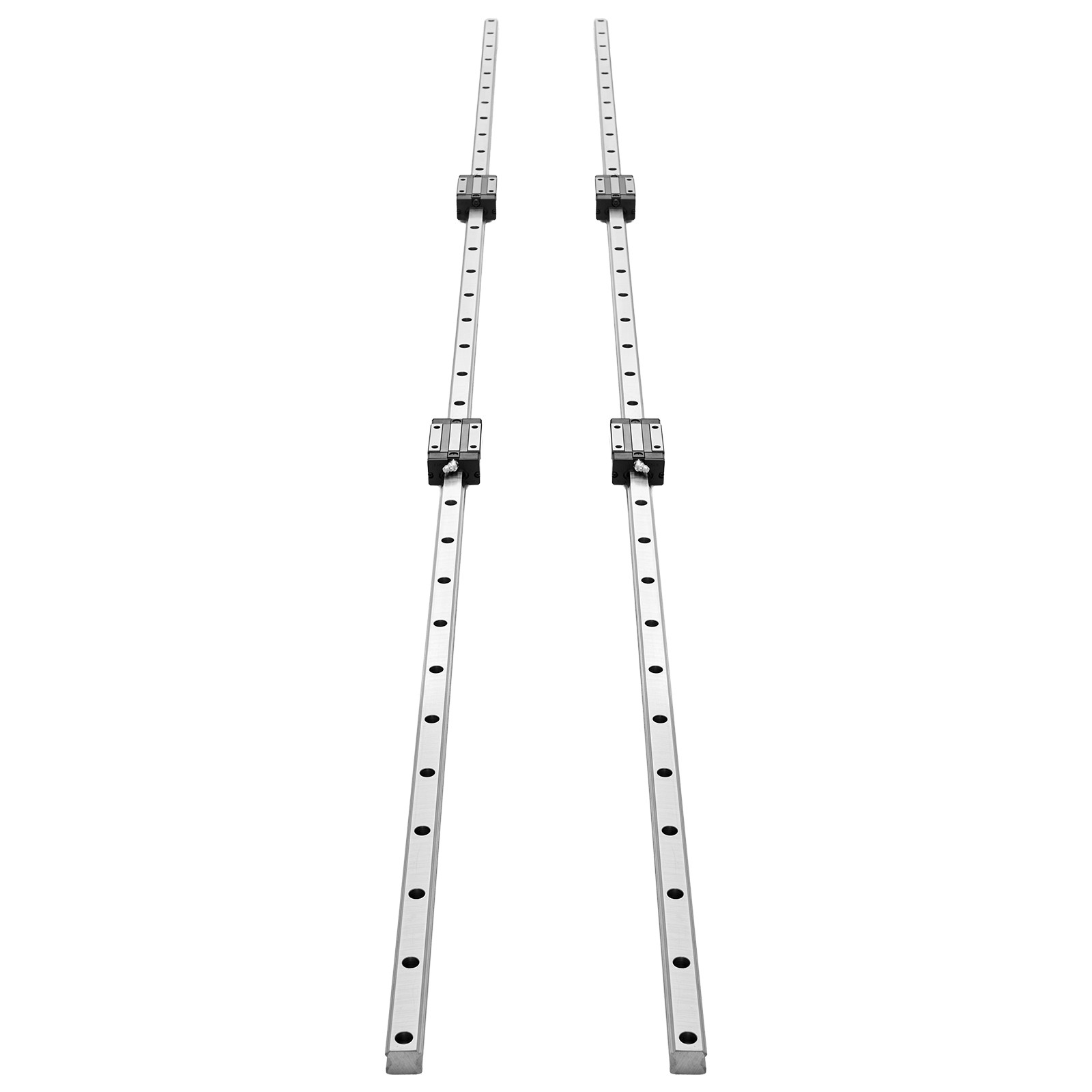 Uimoso Linear Rail Kit HGR20 2Pcs 2000 mm (78.74 in) Guide Rails with 4 Slide