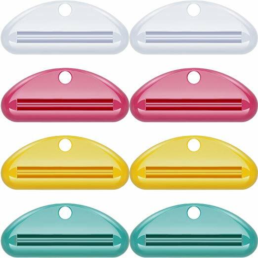 8-Pack Tube Squeezer Set Toothpaste Roller Dispenser Key for Kitchen Bathroom